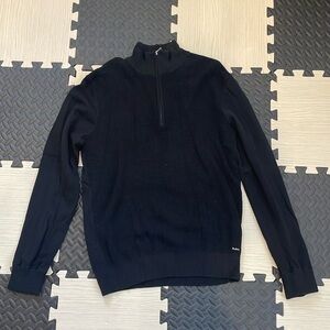 Men’s Michael Kors size medium black quarter zip sweater
